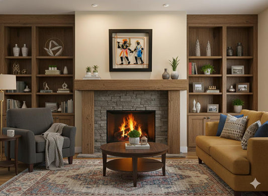 Handcrafted Tribal Metal Wall Art – Couple with Plough