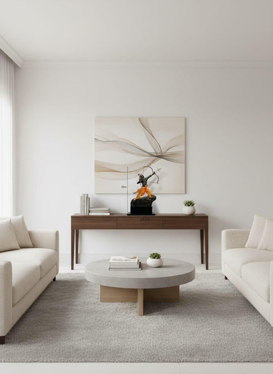 Handcrafted Metal Shree Ram Bow & Arrow Bastar Art