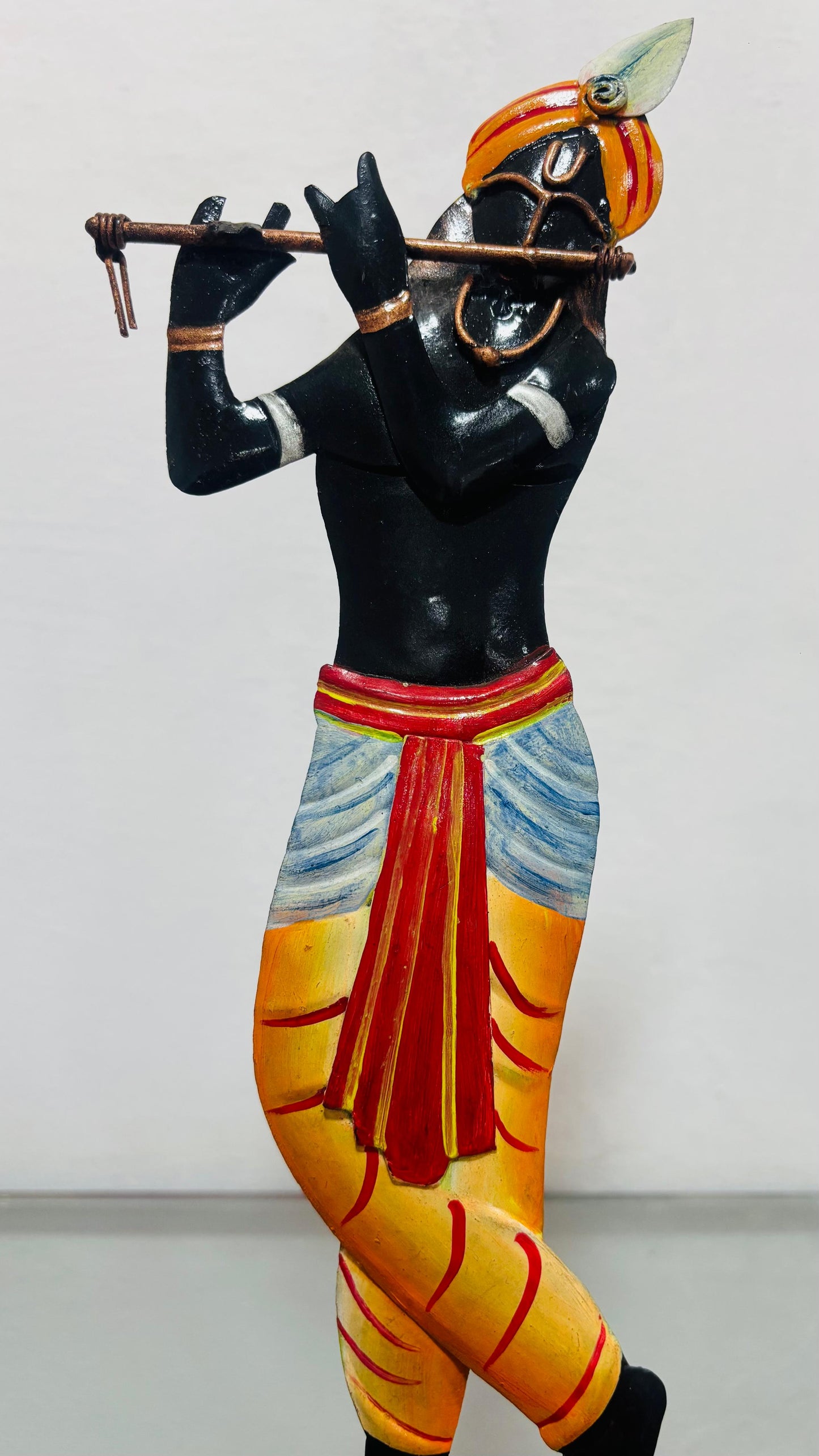 Handcrafted Metal Shri Krishna Bastar Art