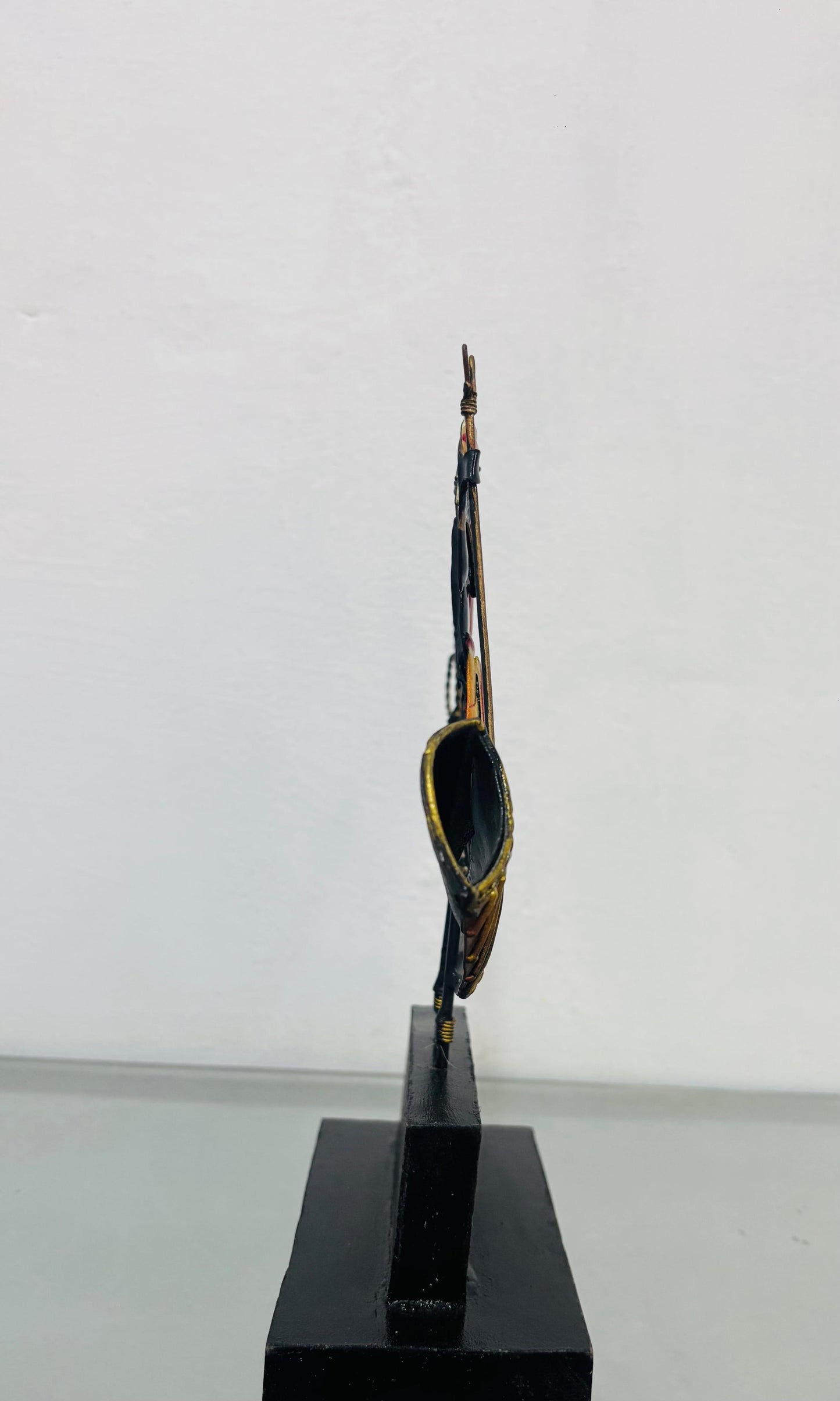 Bastar Tribal Boat Dance Metal Art Showpiece