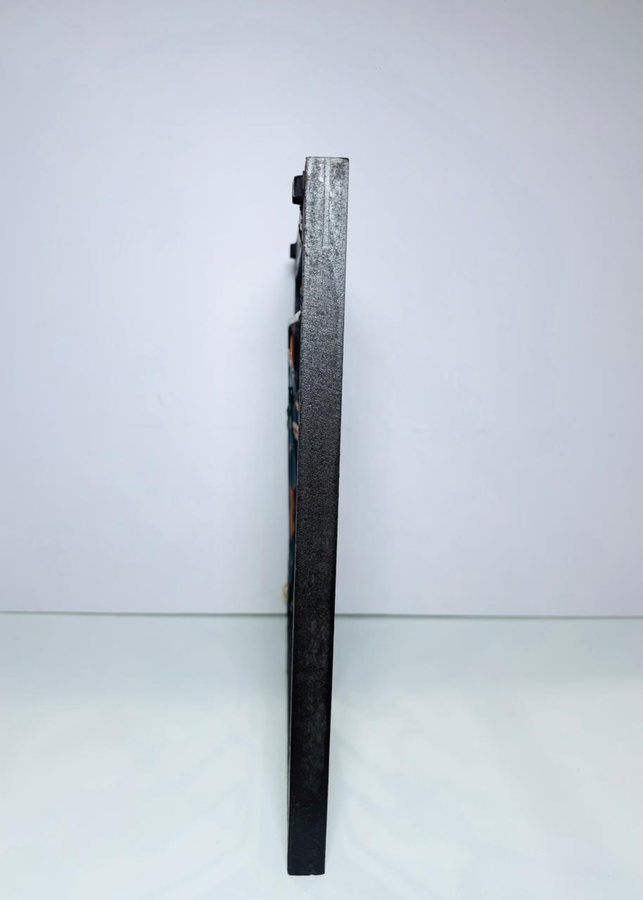 Handcrafted Tribal Metal Wall Art – Couple with Plough