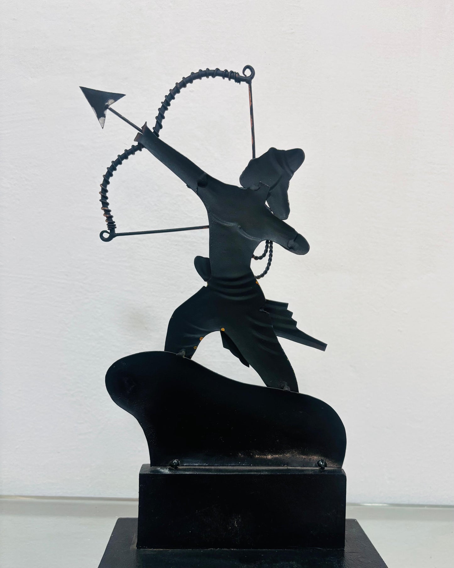 Handcrafted Metal Shree Ram Bow & Arrow Bastar Art