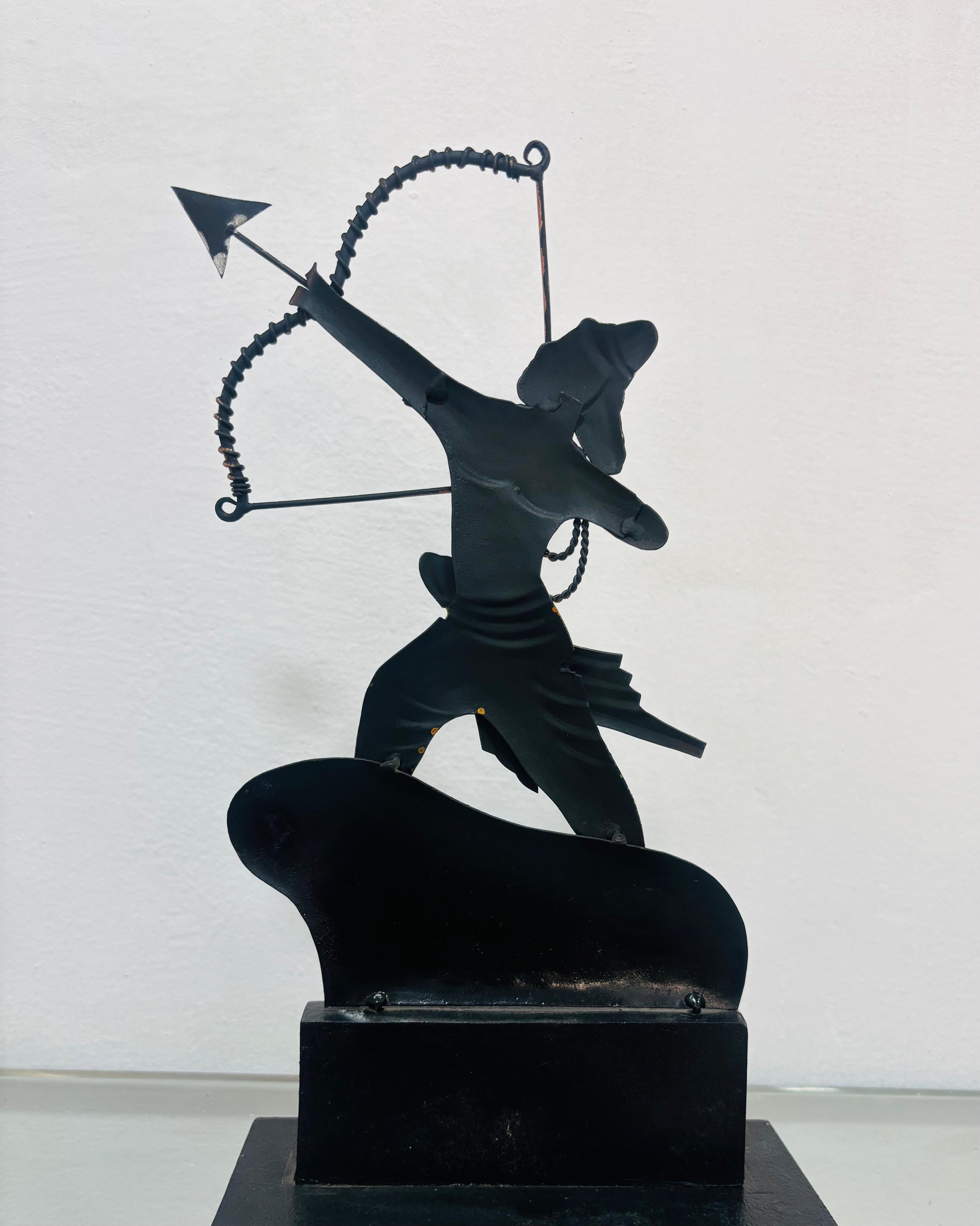 Handcrafted Metal Shree Ram Bow & Arrow Bastar Art