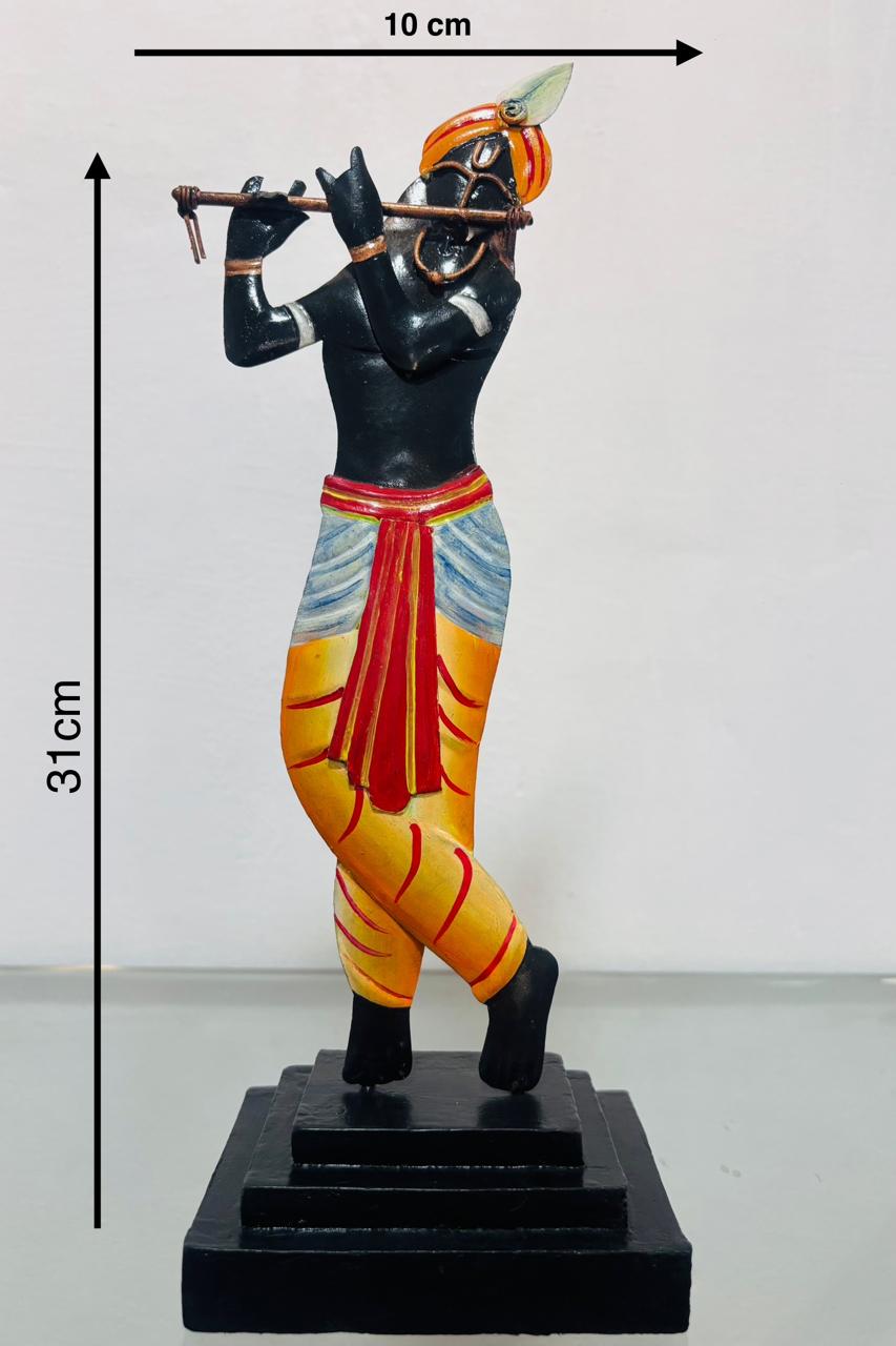 Handcrafted Metal Shri Krishna Bastar Art
